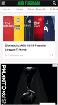 Mobile Screenshot of nurfussball.com